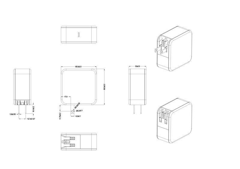 100W GaN PD charger Type C