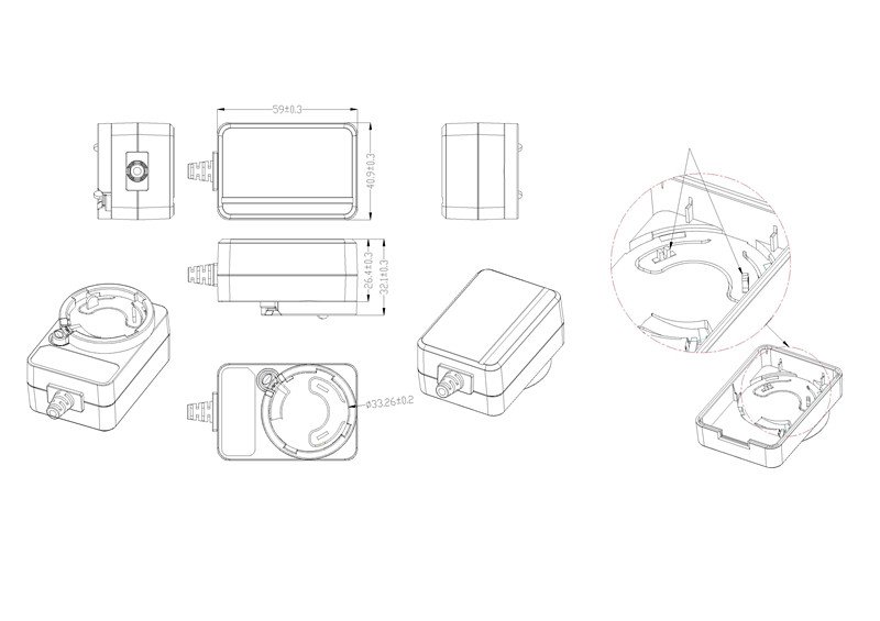 12W 20W interchangeable adapter_drawing