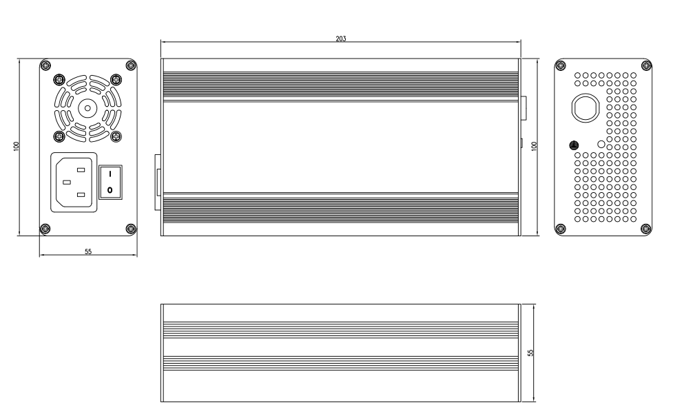 29.2V 20A Battery Chargers Drawing