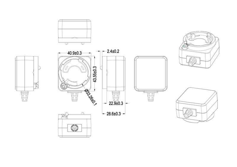 6W power adapter interchangeable verison_Drawing